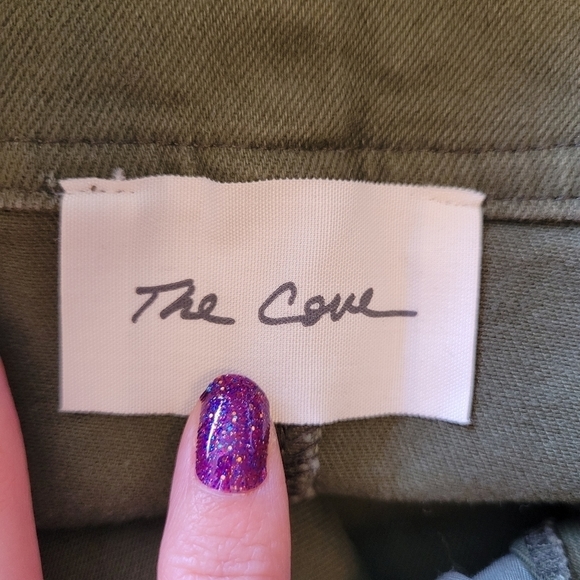 THE Cove olive green overall dress skirt Medium - Picture 9 of 9